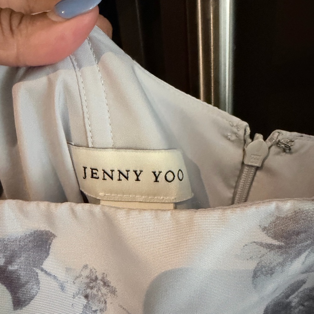 Jenny Yoo Blue Floral Gown - Picture 3 of 7